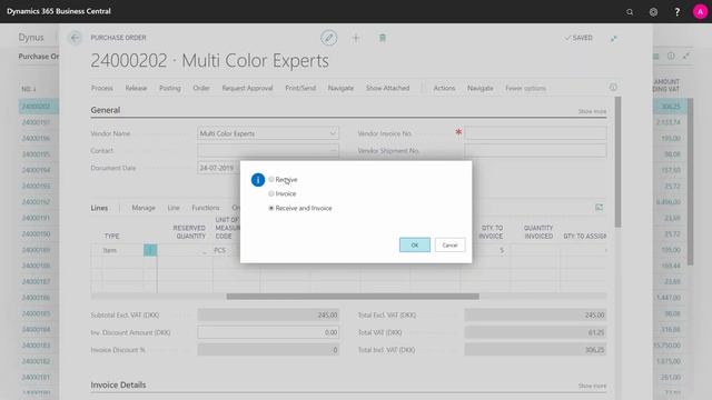 Recieve goods from Subcontractors through Purchase Orders - Microsoft Dynamics 365 Business Central смотреть онлайн