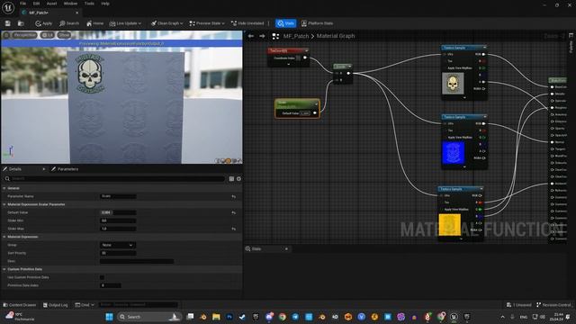 How to add a custom military patch to any 3d Character. Unreal Engine Tutorial. смотреть онлайн