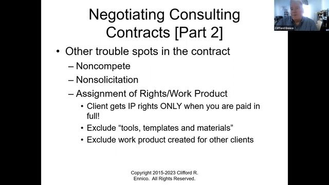 Managing and Growing a One Person Consulting Business - Cliff Ennico - 3/21/23 смотреть онлайн