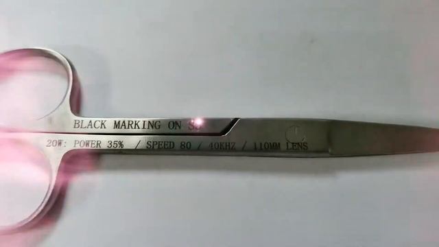 fiber laser marking machine mark the Scalpel from Derek Laser смотреть онлайн