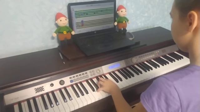 Учимся читать ноты с програмиой Срфт Моцарт, Татьяна, 12 лет смотреть онлайн