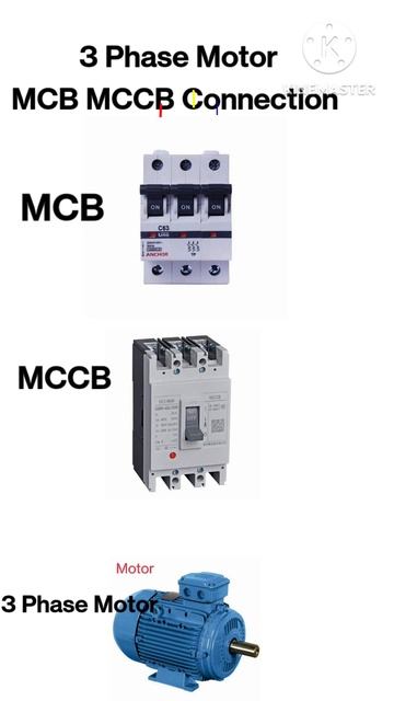 3 Phase Motor MCB, MCCB Connection смотреть онлайн
