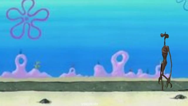 Squidward runs away from siren head смотреть онлайн