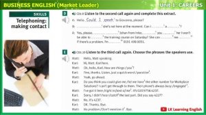 Market Leader Pre-intermediate | Unit 1: CAREERS | English for Business | Tiếng Anh Thương Mại