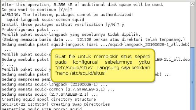KONFIGURASI PROXY SERVER (Debian 6) смотреть онлайн