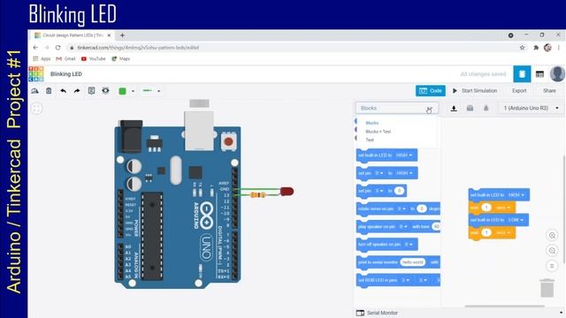 Tutorial #1 : Blinking LED using TinkerCad and Arduino in Hindi | Arduino Blinking LED in Hindi смотреть онлайн