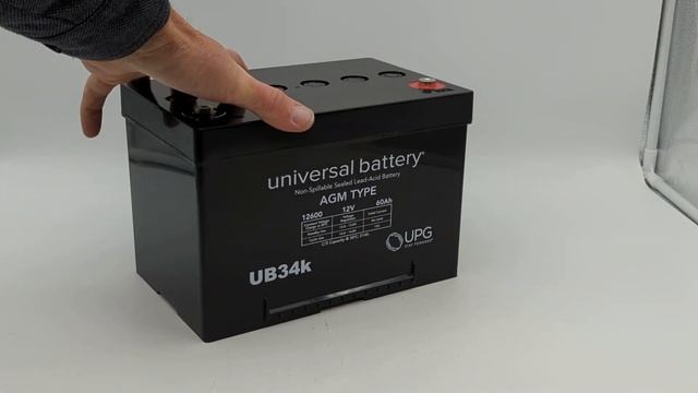 UB34 - 12 Volts 60Ah - Terminal I6 - AGM Battery - Group 34 - UB12600 смотреть онлайн