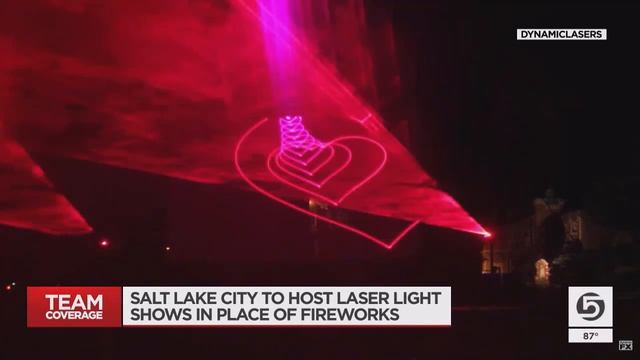 SLC replaces fireworks with laser light displays for July holidays смотреть онлайн