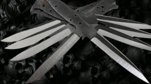 Клинки тактических ножей Сталь кованая pgk