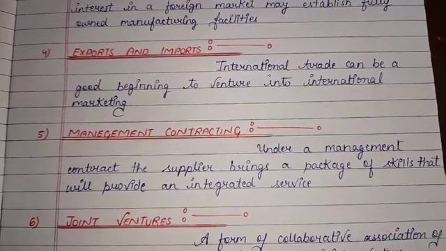 INTERNATIONAL MARKETING|SCOPE OF INTERNATIONAL MARKETING|PART-6|HANDWRITTEN NOTES| SSCOACHING|| смотреть онлайн