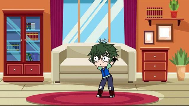 Deku gets hit by the dancing quirk ll gacha club test ll смотреть онлайн