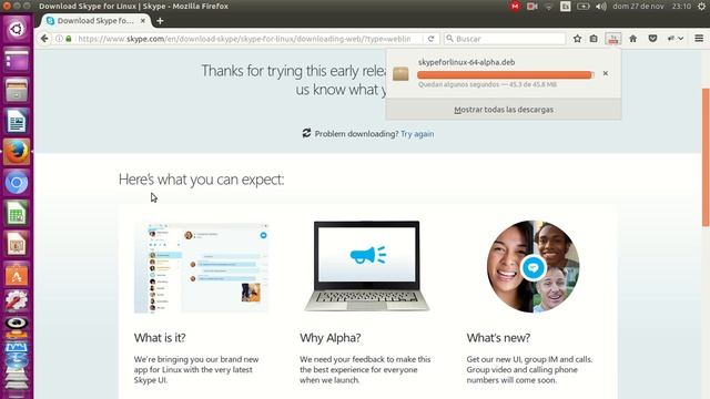 Instalar Skype Alpha en Ubuntu 16.10 смотреть онлайн