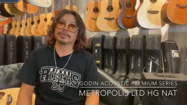 Godin Premium Acoustic Series Metropolis LTD Natural HG EQ #Godin #Metropolis