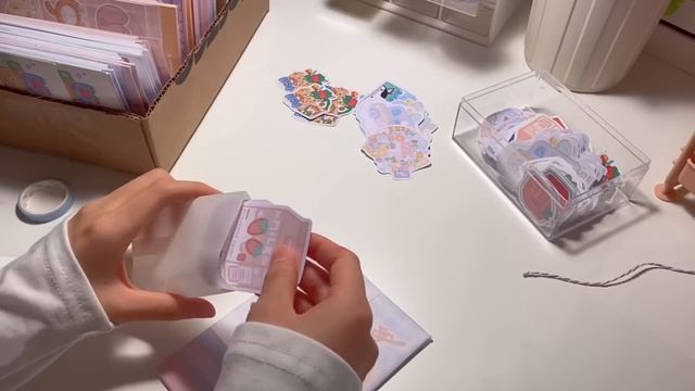 packing orders for my sticker shop 📬 смотреть онлайн