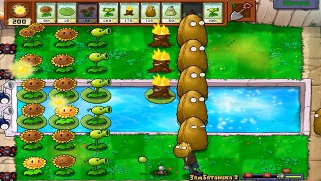 Прохождение Игры Растения Против Зомби Мини-Игры 6 Часть | Plants vs. Zombies смотреть онлайн
