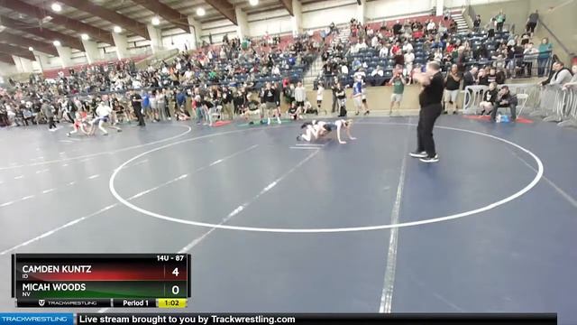 87 Lbs Champ. Round 1 - Camden Kuntz, ID Vs Micah Woods, NV 06af смотреть онлайн