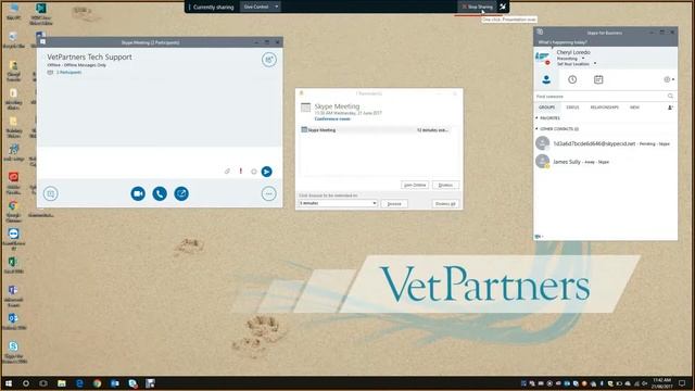 Skype for Business: 3. Screen sharing in Skype meeting смотреть онлайн