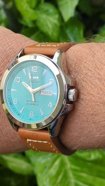 Stunning HMT STELLAR DASS 01 ARABIC TIFFANY BLUE AUTOMATIC Watch смотреть онлайн