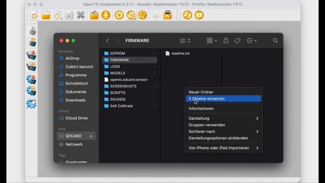 OpenTX 2.3.11 mit deutschen Menüs auf Radiomaster TX12 смотреть онлайн