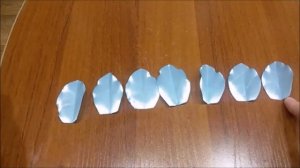 Простой цветок из атласных лент "Лилия"/МК/kanzashi/Simple flower made of satin ribbons "Lily"