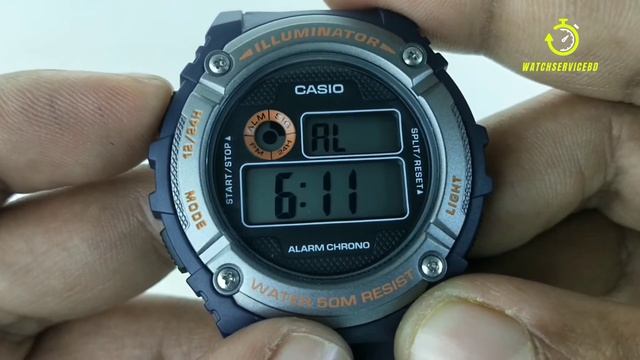 How To Set The Time Casio Watch W-216h