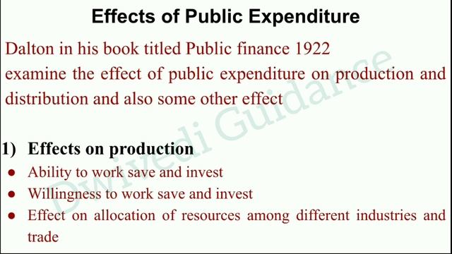 Public Expenditure, Public Expenditure In Public Finance, Effect Of Public Expenditure, Bcom, Bba