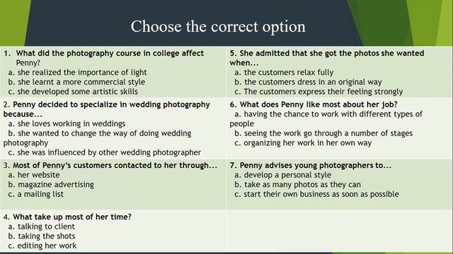 Listening - Upper intermediate - 10 - Multiple Choice смотреть онлайн