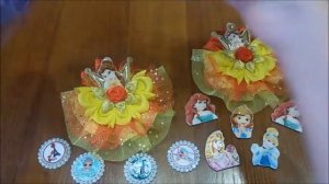 Анонс! Бантики с принцессами с самодельными кабошонами