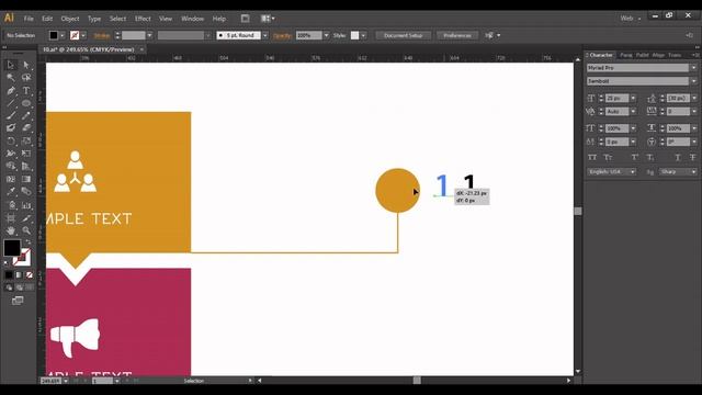 Pencil shape business vector creation | how to create info graphic vector смотреть онлайн