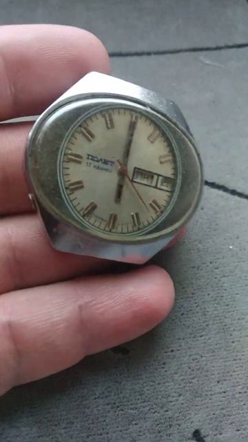 Collectible watch POLJOT Stadium 17 jewels with calendar/Fish Eye 1 MchZ Kirova 2628h 17 jewels USS смотреть онлайн