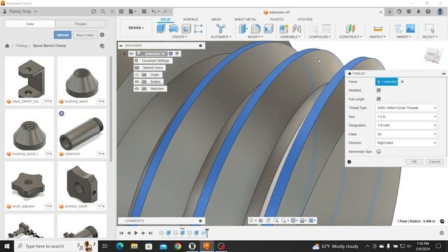 Threads on Fusion 360 and Orca Slicer смотреть онлайн