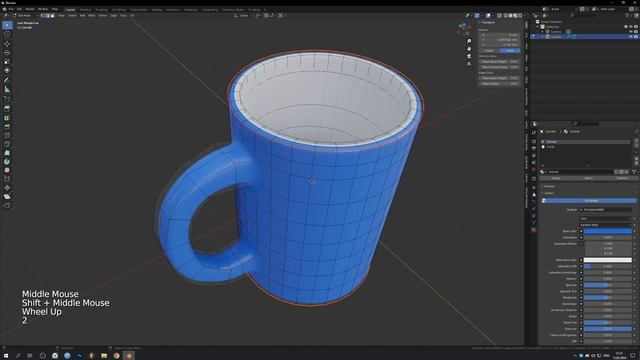 Делаем кружку с принтом в Blender