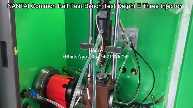 NANTAI CR966 common rail test bench test EUI Delphi E3 injector with NT1400 cambox смотреть онлайн
