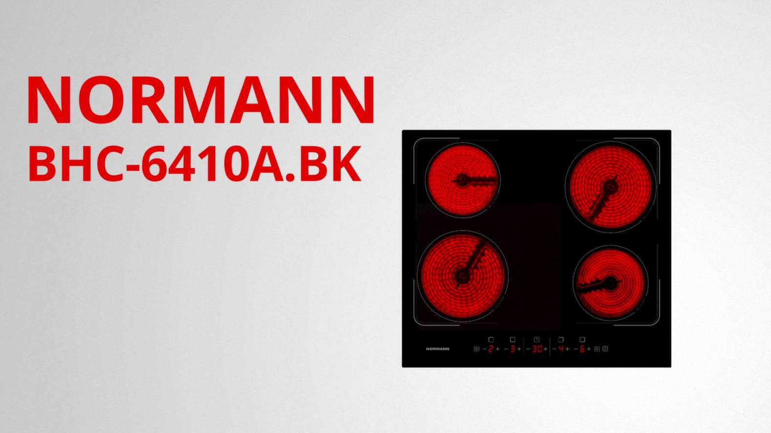 NORMANN BHC-6410A.BK Панель варочная электрическая смотреть онлайн