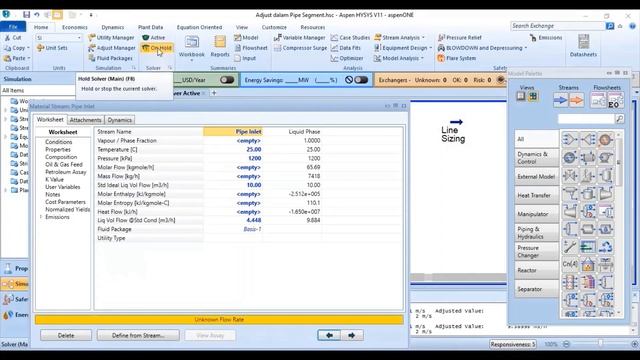 Bagaimana Adjust pada Pipe Segment dg Aspen Hysys #modeling #simulation смотреть онлайн