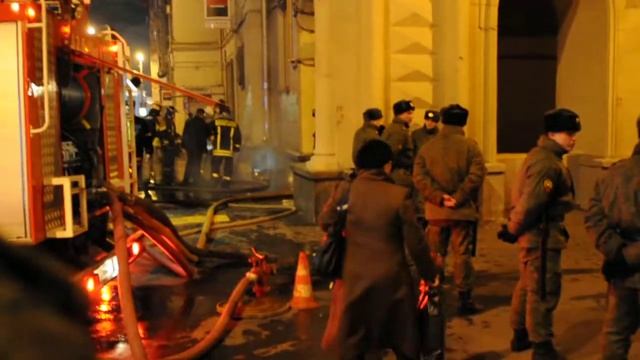 Пожар в коллекторе на Тверской смотреть онлайн