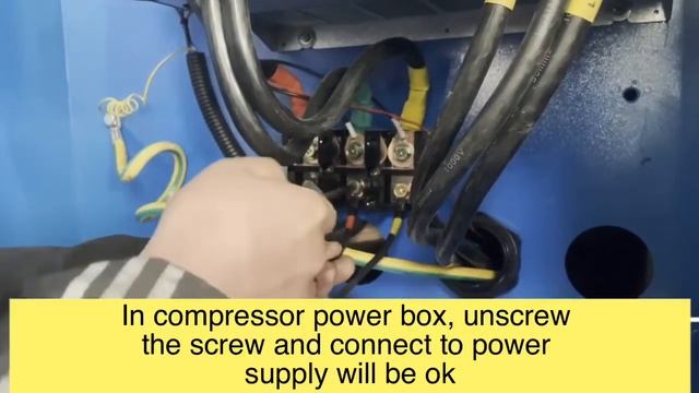 How to connect the new air compressor to the industrial three-phase power supply? смотреть онлайн