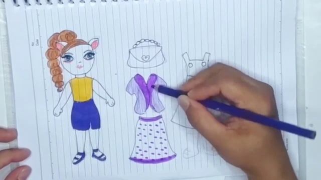 [paper Diy]my Talking Angela Paper Doll Dress Up #mytalkingangela2  #paperdolls #bonekakertas