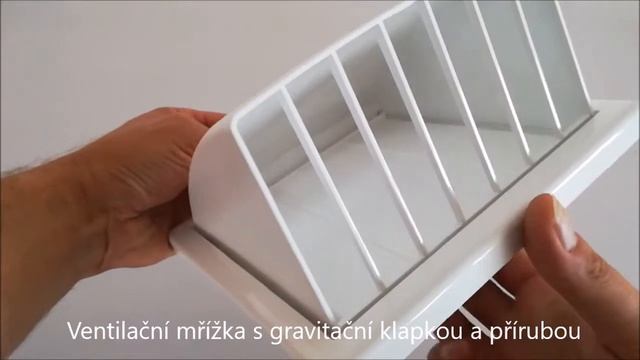 Ventilační mřížka plastová s gravitační klapkou a přírubou смотреть онлайн