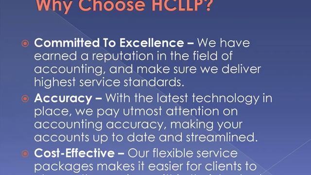 Best Business Accounting Service Provider in the USA – HCLLP смотреть онлайн