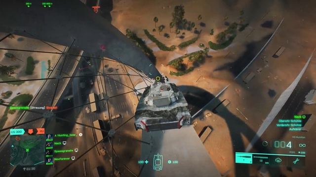 funny BF2042 moment - US tank jump and rollover смотреть онлайн