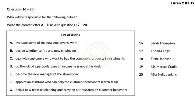 ROCKET MOVING COMPANY SERVICE REPORT | IELTS Listening Practice Test With Answers 2023 |