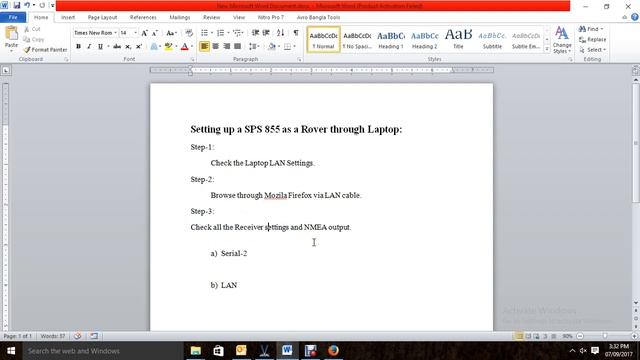 RTK SPS 855 Configuration as Rover смотреть онлайн
