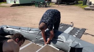 Сборка лодки пвх с пайолами.