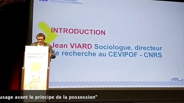 Conférence de Jean Viard au Forum Cap'Com de la communication publique de Marseille, 8 décembre 201 смотреть онлайн
