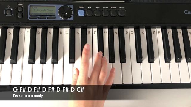 Lonely - Justin Bieber & Benny Blanco | Easy Keyboard Tutorial With Notes смотреть онлайн
