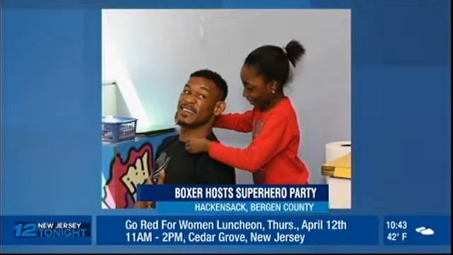 News 12 New Jersey: Boxer Hosts Superhero Party смотреть онлайн
