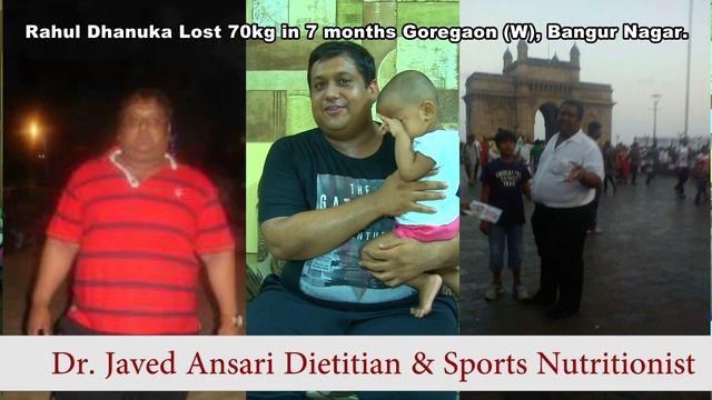 90 kg weight loss with Natural Diet in Mumbai Dietitian Dr Javed Ansari 9820661648 смотреть онлайн