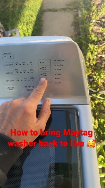 Maytag washer was completely dead . Working now 🥰. Follow me for more appliances tips and tricks смотреть онлайн