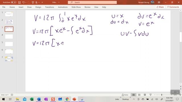 Calculus-Volume By Cylindrical Shells and Integration By Parts смотреть онлайн